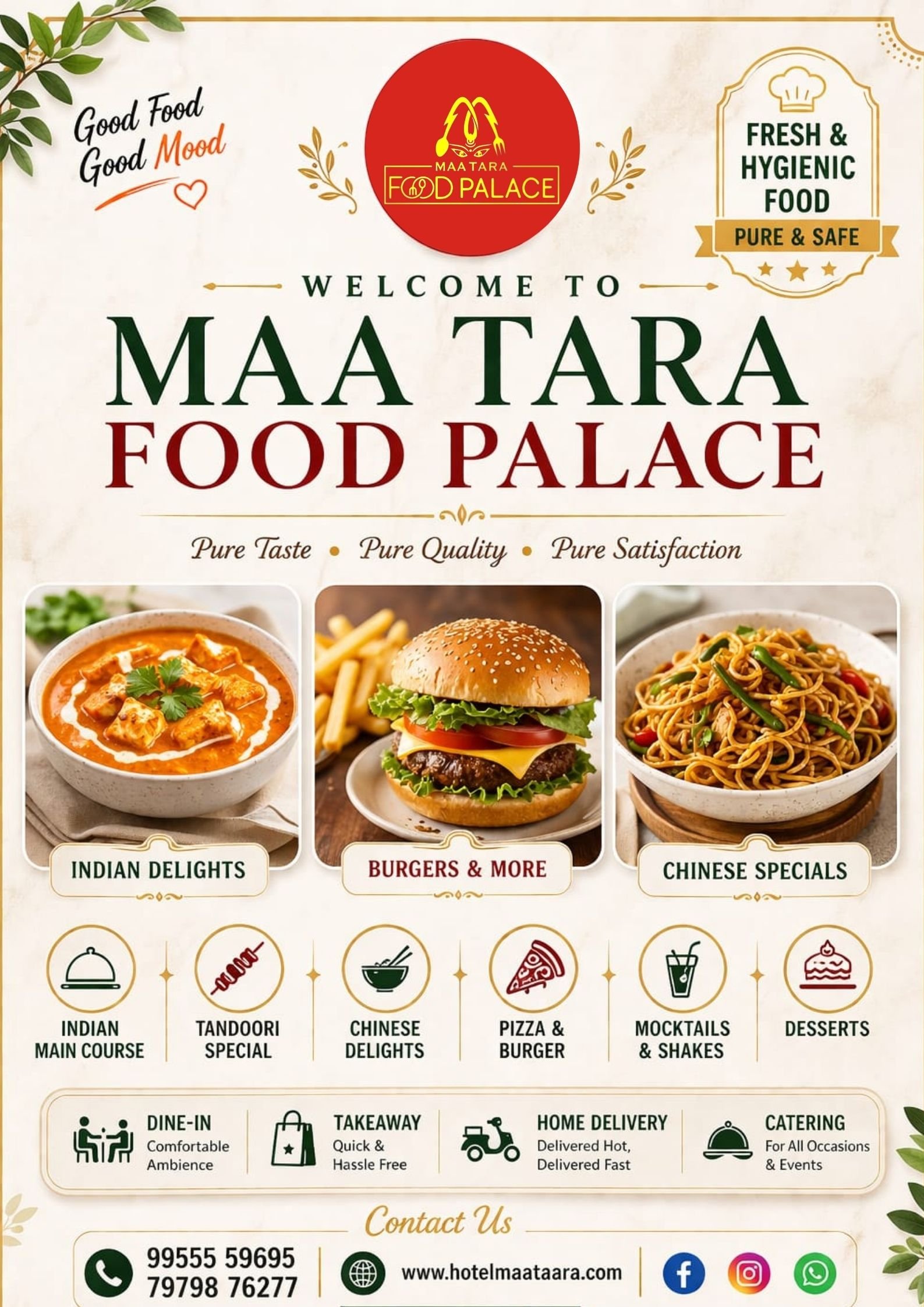 Main Course Menu