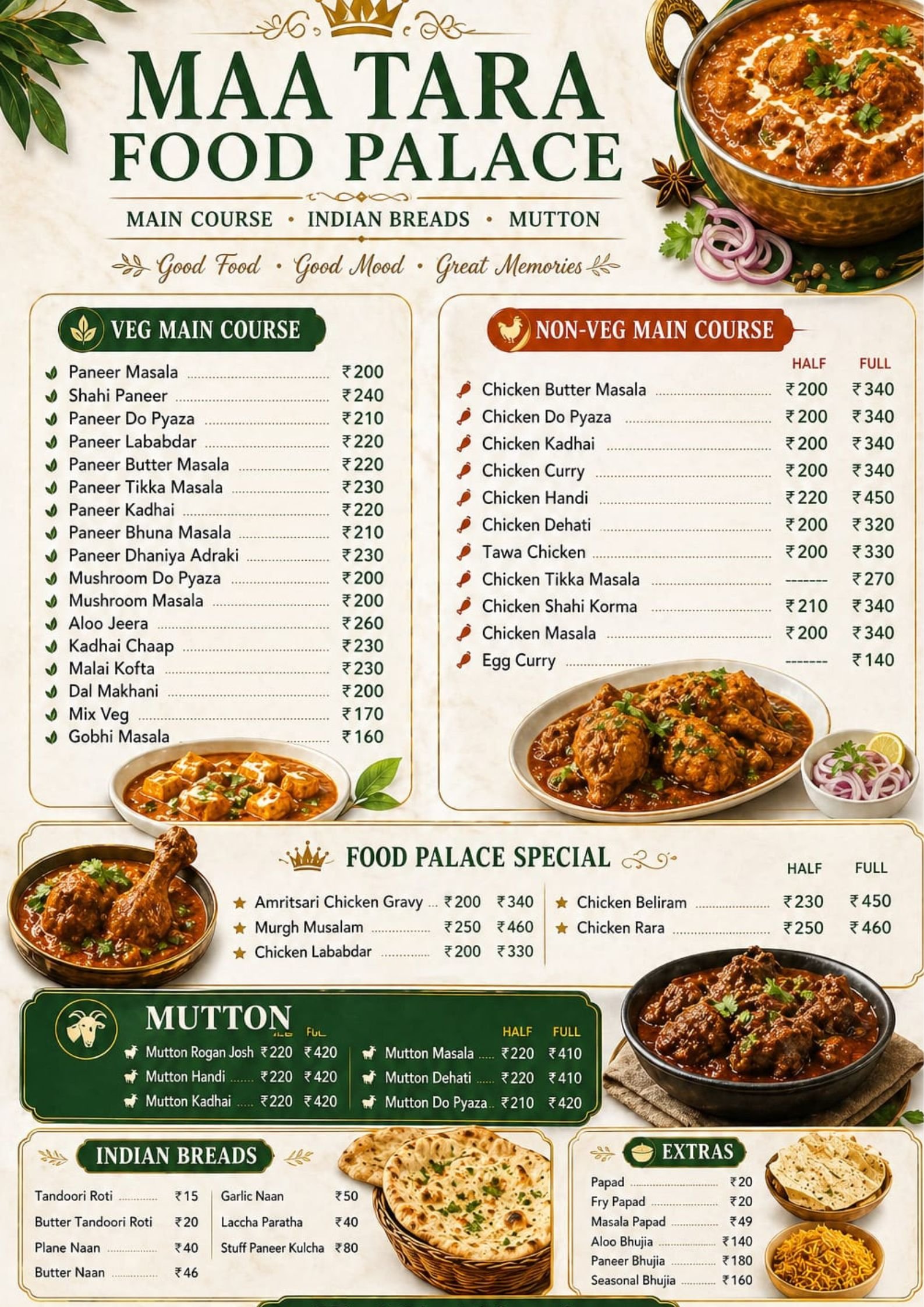 Fast Food Menu